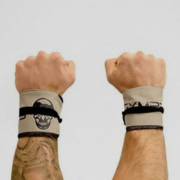 Strength Wrist Wraps - Adjustable Support - Tan